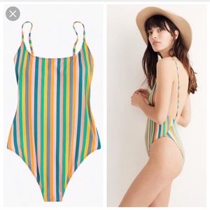 J Crew Playa Newport super-scoop-back one-piece